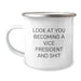 Funny Vice President Camping Mug Gifts from Friends to Vice President Graduation Unique Celebrations - Image 1
