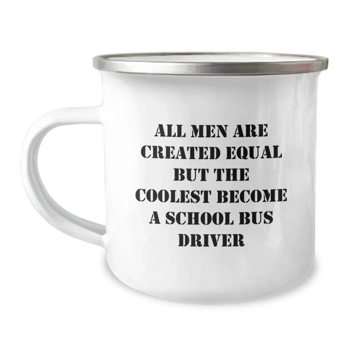 Funny School Bus Driver Gifts from Friends for Men - Christmas Unique Mugs with All Men Quote - Image 1