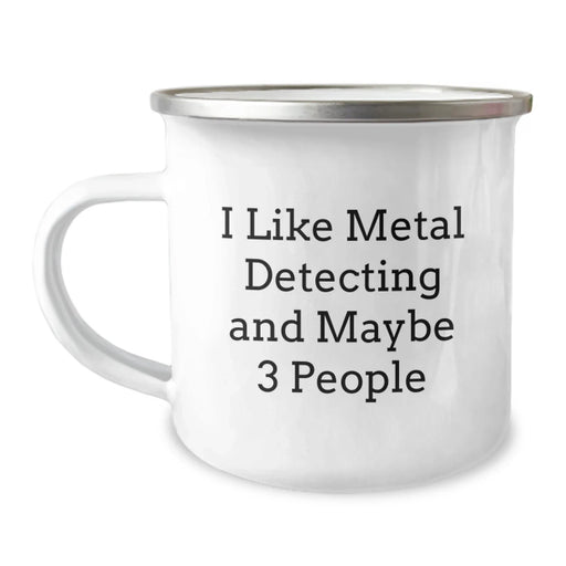 Funny Metal Detecting Gifts from Friends - Camping Mug for Men Metal Detectorists Christmas Unique Presents - Image 1
