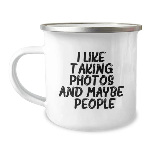 Funny Taking Photos Camping Mug Gifts from Friends for Enthusiasts this Christmas Unique Seasonal Beverages - Image 1