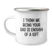 Cute Dad Camping Mug Gifts from Family for Christmas Unique Presents - Image 1