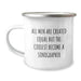 Funny Sonographer Gifts from Friends for Men Who Become the Coolest Sonographers, Insulated Camping Mug for Christmas Unique Gifts, All Men Are Created Equal But The Coolest Become A Sonographer Mugs - Image 1