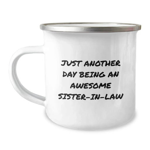 Fun Funny Sister-in-law Christmas Camping Mug Gifts from Family, Sister-in-law Gifts for Sister-in-law - Image 1