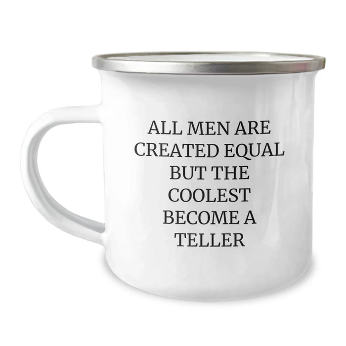 Funny Teller Gifts for Men on Their Birthday, Camping Mug with Inspirational Quote, Gifts from Friends - Image 1