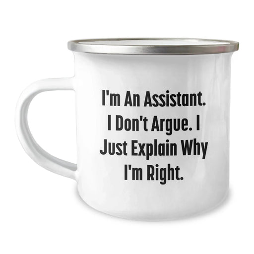 Funny Assistant Gifts from Friends or Family for Assistant, Christmas Unique Mugs for Assistant, Camping Mug with Funny Quote - Image 1