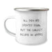 Funny Umpire Gifts from Men - Birthday Unique Gifts for Umpire Lovers - Camping Mug 'All Men Are Created Equal But The Coolest Become An Umpire' - Image 1