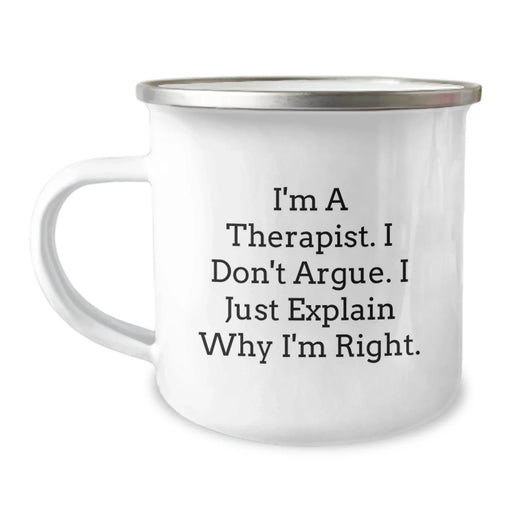 Funny Therapist Gifts for Camping Lovers - I'm Right Quote Christmas Unique Gifts from Friends to Therapist - Image 1