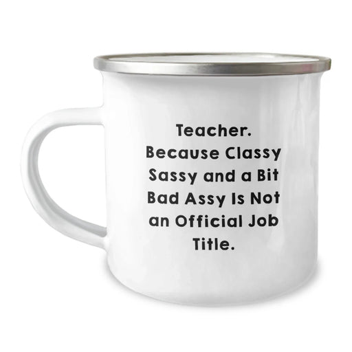 Funny Teacher Gifts for Birthday, Camping Mugs with Teacher Quote, Gifts from Friends for Teacher, Teacher Birthday Unique Gifts - Image 1