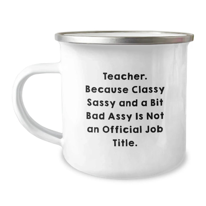 Funny Teacher Gifts for Birthday, Camping Mugs with Teacher Quote, Gifts from Friends for Teacher, Teacher Birthday Unique Gifts - Image 1