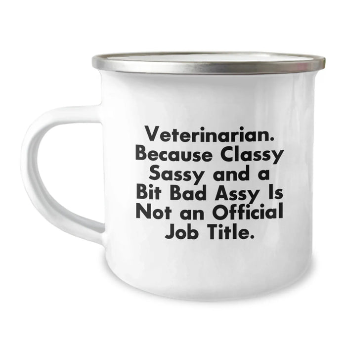 Funny Veterinarian Gifts from Men to Women, Camping Mug for Christmas Unique Presents - Image 1
