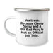 Funny Waitress Gifts for Her, Camping Mug from Friends, Unique Christmas Memorable Presents - Image 1