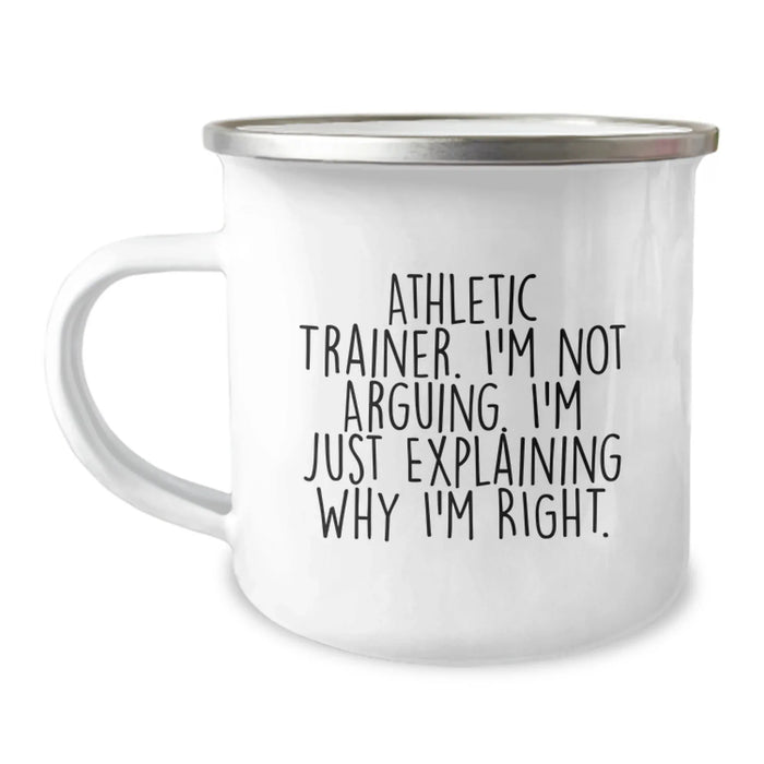 Funny Athletic Trainer Gifts from Friends, Inspirational Camping Mug for Christmas Unique Gifts for Men, Women, Family - Image 1
