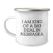 Funny Nebraska Gifts for Friends, Family, and Coworkers - I Am Kind Of A Prime Selection In Nebraska Camping Mug - Image 1