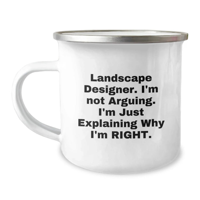 Funny Landscape Designer Gifts for Him - Landscape Designer Camping Mug - Unique Valentine's Unique Gifts from Men to Friends - Image 1