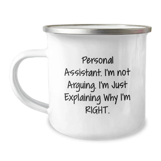 Cute Personal Assistant Gifts for Men - Funny Valentine's Unique Camping Mugs from Friends - Image 1