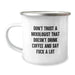 Funny Mixologist Gifts from Men - Camping Mug for Mom on Mother's Day with Don't Trust a Mixologist Quote - Unique Gift for Coffee Lover - Image 1
