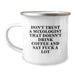 Funny Mixologist Gifts from Men to Mom on Mother's Day - Camping Mug, Don't Trust A Mixologist That Doesn't Drink Coffee And Say F--k A Lot - Image 1