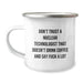 Funny Nuclear Technologist Gifts from Friends and Family - 'Don't Trust A Nuclear Technologist That Doesn't Drink Coffee' Camping Mug for Valentine's Unique - Image 1