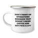 Funny Operations Manager Gifts for Men - 'Don't Trust An Ops Manager That Doesn't Drink Coffee And Say F--k A Lot' Christmas Unique Gifts from Friends to Operations Manager - Image 1