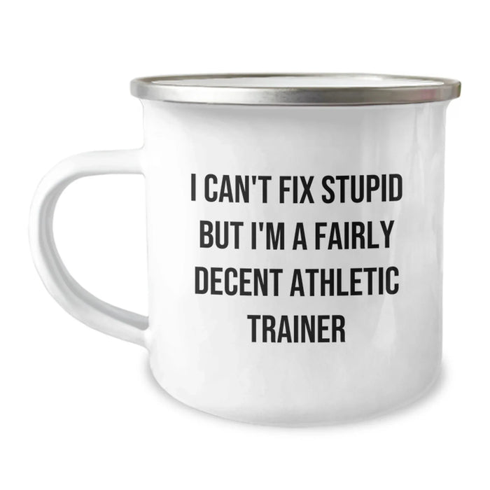 Funny Athletic Trainer Gifts - I'm A Decent Trainer Mug for Christmas Unique Presents - Image 1