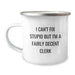 Cute Clerk Gifts - I Can't Fix Stupid But I'm A Fairly Decent Clerk Funny Camping Mug Gifts from Men to Women for Friends Family Coworkers - Image 1