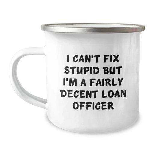 Funny Loan Officer Gifts for Him or Her, Unique Camping Mug for Valentine's from Friends, Coworkers, Family - Image 1