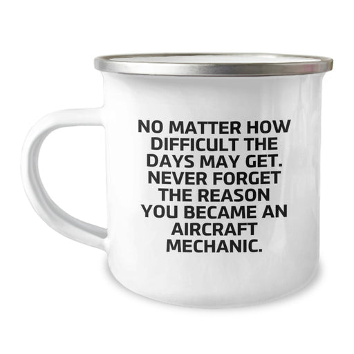 Aircraft Mechanic Gifts from Friends for Men - Valentine's Unique Inspirational Mugs for Camping Lovers - Image 1