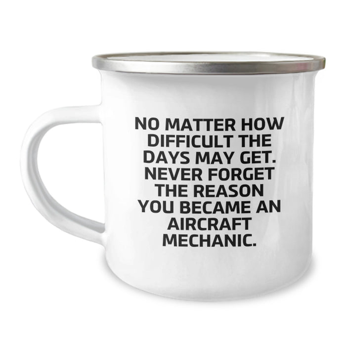 Aircraft Mechanic Gifts from Friends for Men - Valentine's Unique Inspirational Mugs for Camping Lovers - Image 1