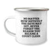Court Clerk Inspirational Camping Mug, Funny Quote Gifts for Court Clerk, Valentine's Unique Gifts from Friends, Family or Coworkers for Him or Her - Image 1