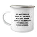 Woodworker Camping Mug - Funny Motivational Gift for Him from Friends - Image 1