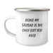 Funny Stepdad Gifts from Men, Unique Valentine's Unique Gifts for Stepdad Camping Mug with Inspirational Quote Being My Stepdad Is The Only Gift You Need - Image 1