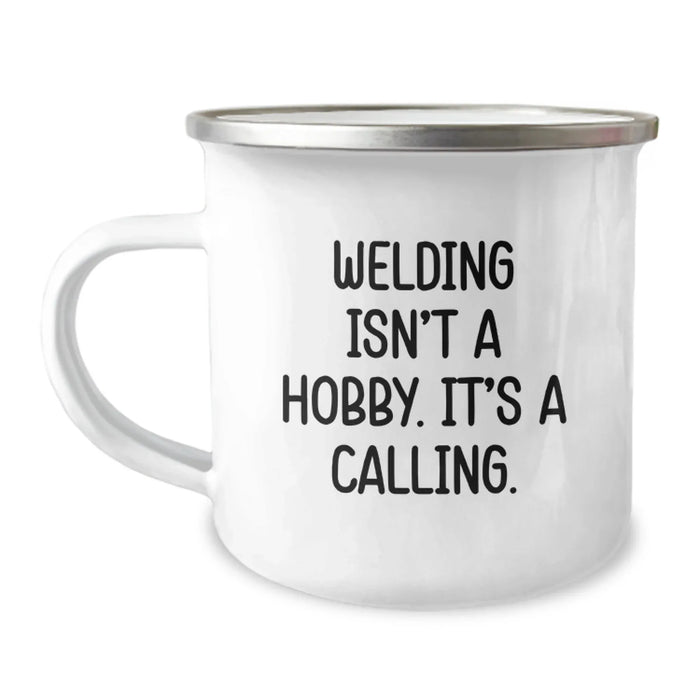 Funny Welding Gifts for Men from Family - Birthday Unique Gifts for Welding Enthusiasts - Stainless Steel Camping Mug with Inspirational Quote - Gifts from Family for Birthday - Image 1