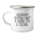 Funny Aquarium Keeping Gifts for Friends, Camping Mug with Inspirational Quote 'Aquarium Keeping Isn't A Hobby. It's A Calling.', Perfect Christmas Unique Gifts from Friends - Image 1