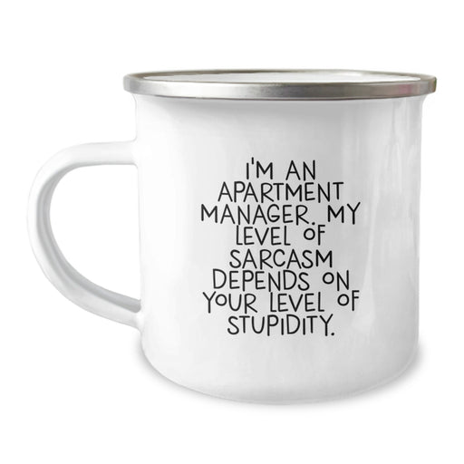 Funny Apartment Manager Dad Gifts for Men Unique Camping Mug on Father's Day - Image 1