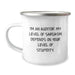 Funny Auditor Gifts from Friends, Christmas Unique Gifts for Auditor, 12 oz Camping Mug with Sarcastic Quote - Image 1