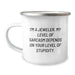 Funny Jeweler Gifts from Friends, Birthday Unique Gifts for Men, Camping Mug - I'm A Jeweler, My Level Of Sarcasm Depends On Your Level Of Stupidity, Funny - Image 1