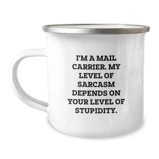 Funny Mail Carrier Camping Mug Gifts from Friends and Family for Birthday Unique and Inspirational - Image 1