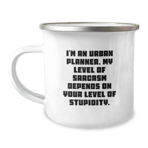 Funny Urban Planner Gifts for Mom's Mother's Day, Camping Mug, I'm An Urban Planner Sarcasm Level Gift for Women, Gifts from Family to Urban Planner Friends, Unique Presents for Urban Planner Women - Image 1