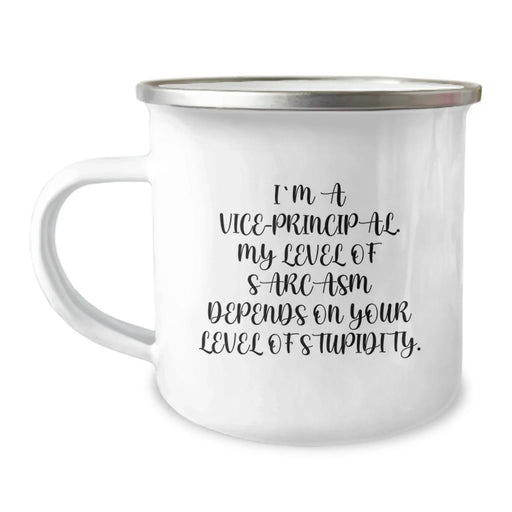 Funny Vice-principal Gifts for Men, Vice-principal Camping Mug, Valentine's Unique Gifts from Friends - Image 1