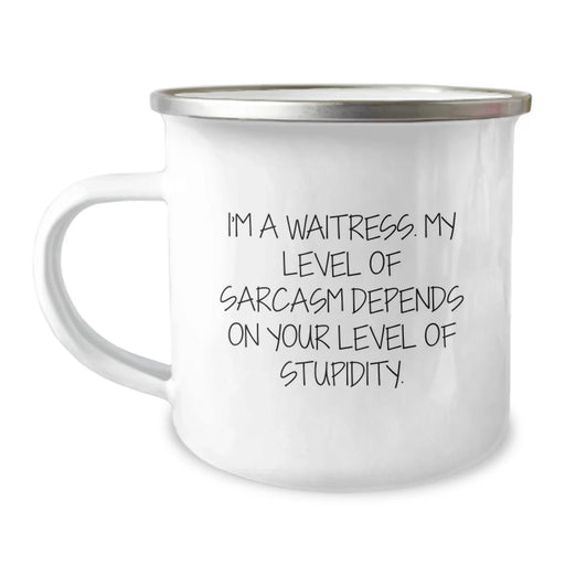 Funny Waitress Gifts from Friends - Unique Camping Mug for Waitress - Valentine's Unique Gifts for Waitress - Image 1