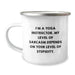 Funny Yoga Instructor Gifts for Men - Camping Mug with Sarcasm Quote - Unique Christmas Memorable Presents from Friends and Family - Image 1