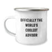 Funny Advisor Gifts from Men, Officially The World's Coolest Advisor Camping Mug for Father's Day Unique Gifts - Image 1