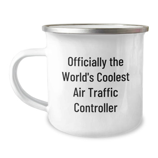 Funny Air Traffic Controller Gifts for Dad, Officially The World's Coolest Air Traffic Controller Inspired Camping Mug for Air Traffic Controller, Great Dad Gifts, Father's Day Unique - Image 1