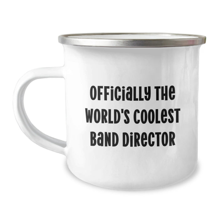 Funny Band Director Gifts for Men - Officially The World's Coolest Dad - Camping Mug for Father's Day from Family - Image 1