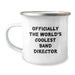 Funny Band Director Gifts for Men, Officially The World's Coolest, Camping Mug for Dad, Unique Father's Day Present, Gifts from Family to Band Director - Image 1