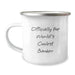Funny Banker Gifts for Men, Funny Camping Mug with Officially The World's Coolest Banker, Birthday Unique Gifts from Friends, Coworkers, Family - Image 1