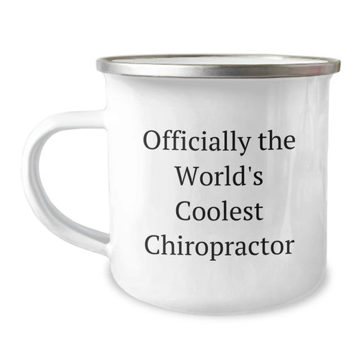 Funny Chiropractor Camping Mug Gifts for Dad - Officially The World's Coolest Chiropractor - Father's Day Unique - Image 1
