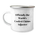 Funny Claims Adjuster Gifts from Friends for Graduation Unique Gifts - Officially The World's Coolest Claims Adjuster Camping Mug - Image 1