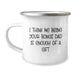 Funny Bonus Dad Gifts for Men - I Think Me Being Your Bonus Dad Is Enough Of A Gift Unique Camping Mug for Christmas Unique Gifts from Family - Image 1