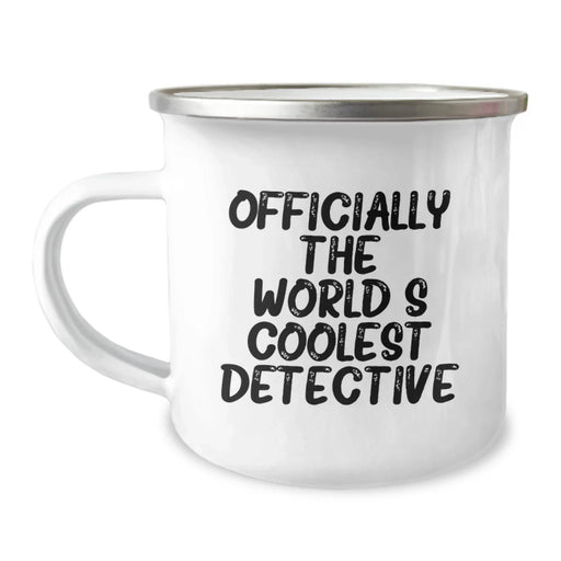Detective Gifts for Men - Coolest World's Detective Camping Mug, Funny Quote, Birthday Unique Gifts from Friends - Image 1